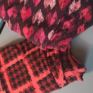 2 Pair Valentines TC LuLaRoe Leggings